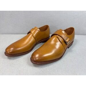 NWOB Allen Edmonds PLYMOUTH Mens Leather Single Monk Strap 10 Walnut Made in USA